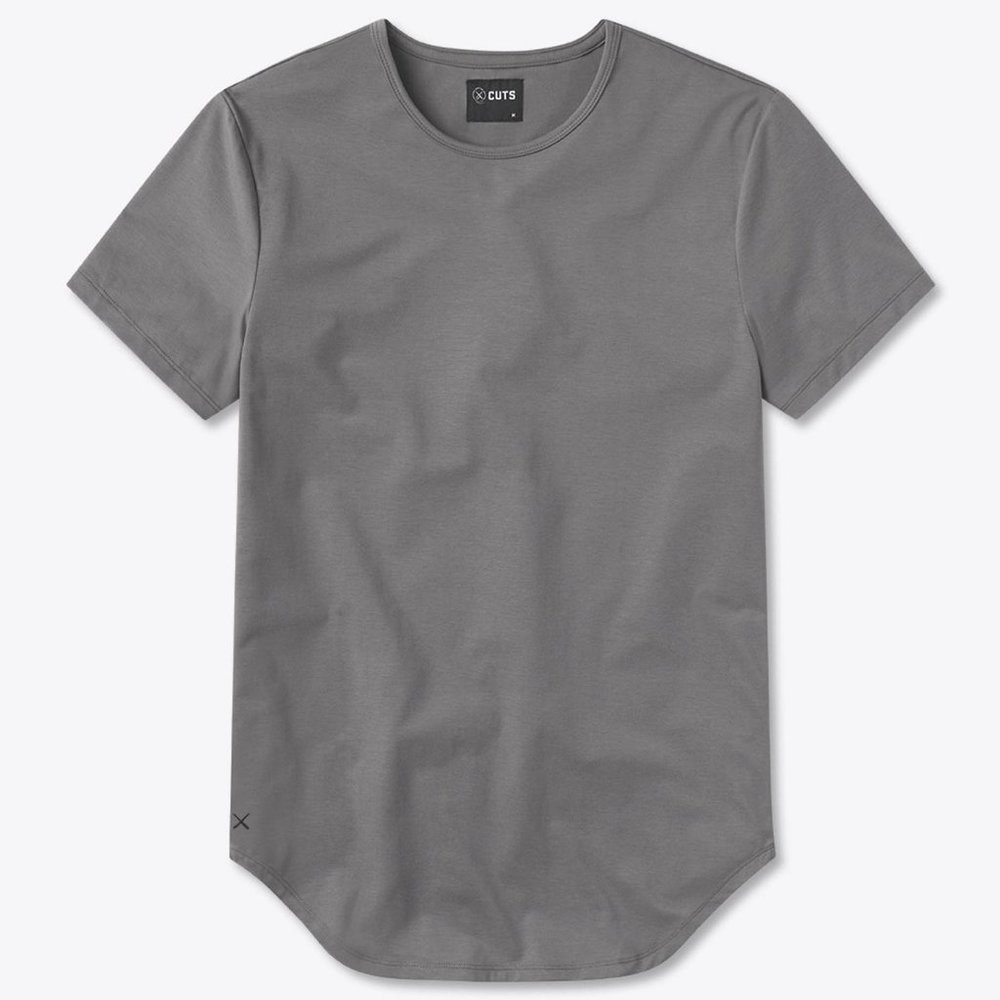 Cuts Clothing Gray Short Sleeve Tee